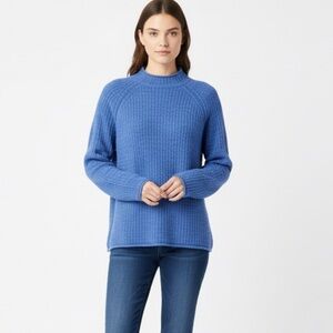 Burberry Wool Mock Neck Cable Sweater Size Large